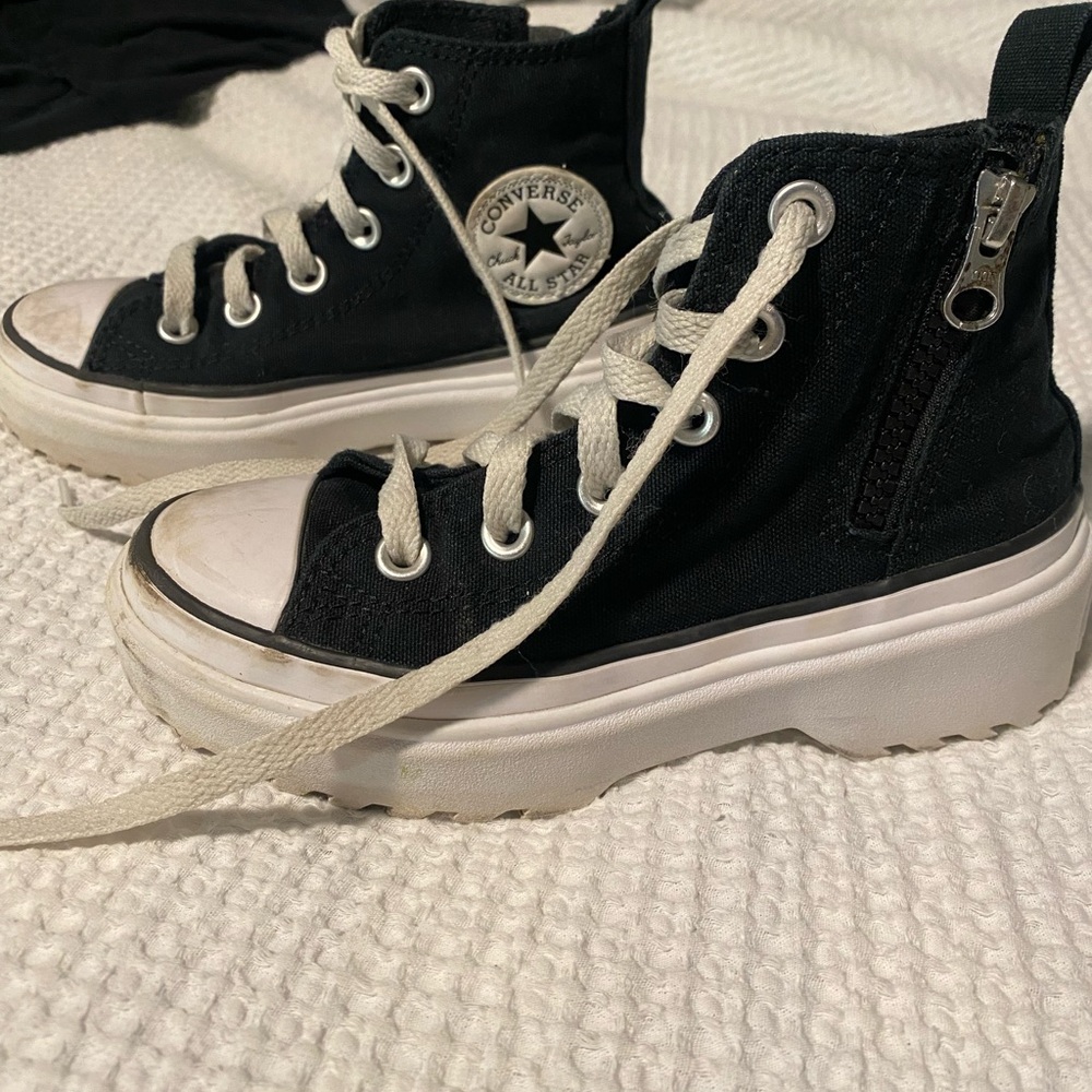 Converse Black and White Kids High-Top Sneakers